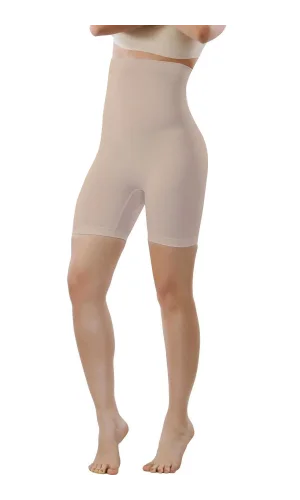 Mideli Uzun Paçalı Bayan Korse 11005 - Ten