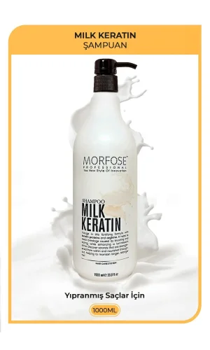 Milk Keratin Şampuan 1000 ML - Besleyici Koruyucu Etki