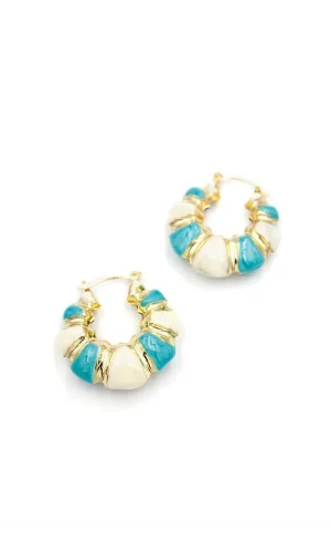 Mneli Küpe - Turkuaz