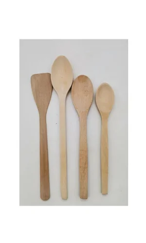 Mutfak Ahşap Kaşık Set 4lü Balsa KS-04