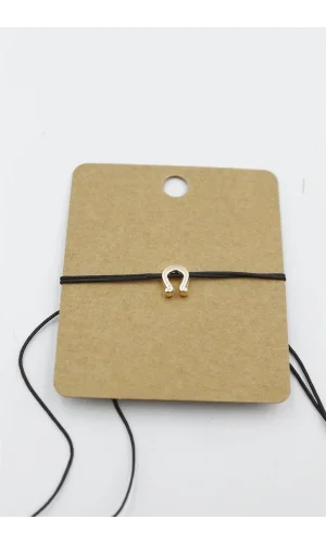 Nal İp Bileklik - Siyah