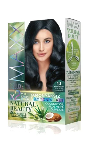 Natural Beauty Amonyaksız Saç Boyası 1.1 Mavi Siyah