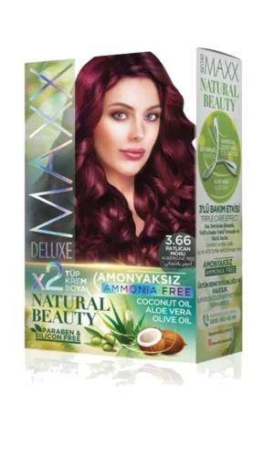 Natural Beauty Amonyaksız Saç Boyası 3.66 Patlıcan Moru