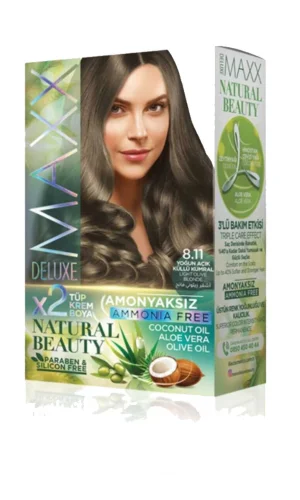 Natural Beauty Amonyaksız Saç Boyası 8.11 Yoğun Açık Küllü Kumral