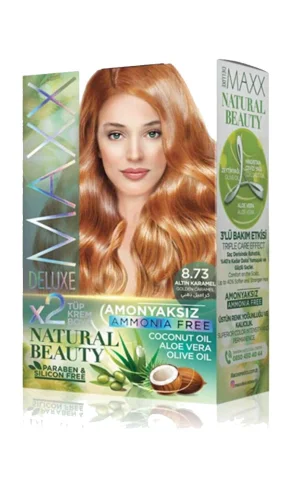 Natural Beauty Amonyaksız Saç Boyası 8.73 Altın Karamel
