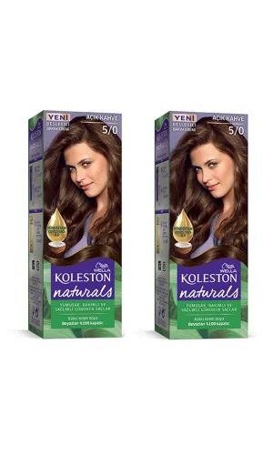 Naturals Saç Boyası Açık Kahve 5/0 2x Paket