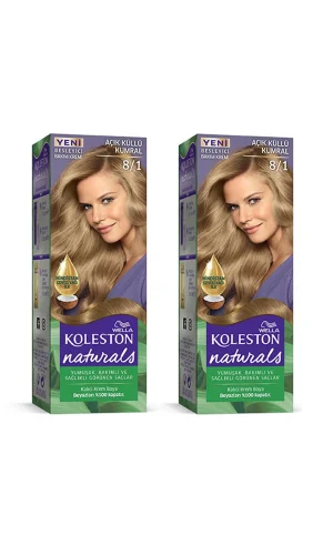 Naturals Saç Boyası Açık Küllü Kumral 8/1 2x Paket