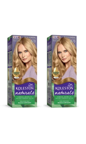 Naturals Saç Boyası Açık Kumral 8/0 2x Paket