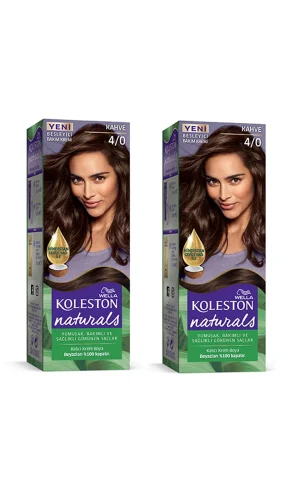 Naturals Saç Boyası Kahve 4/0 2x Paket