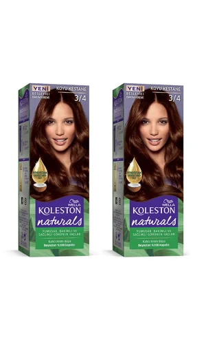 Naturals Saç Boyası Koyu Kestane 3/4 2x Paket