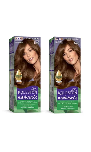 Naturals Saç Boyası Koyu Kumral 6/0 2x Paket