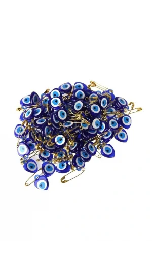 Nazar Boncuklu Çengelli Iğne 100 adet