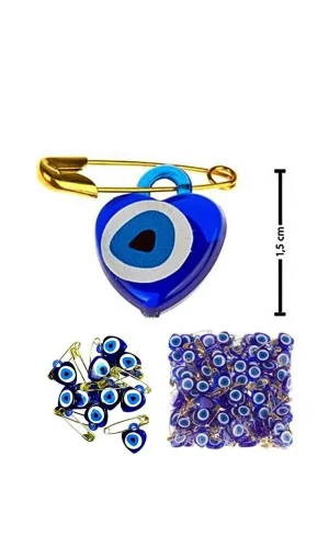 Nazar Boncuklu Çengelli Iğne 25 adet