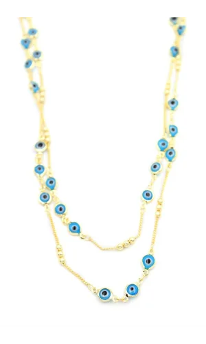 Nazar Kolye - 90 cm - Mavi