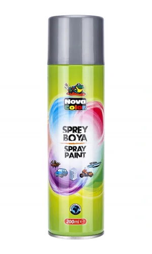 Nova Color Sprey Boya 200 Ml Gümüş