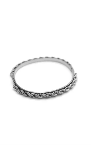 Örgü Bilezik - Gümüş