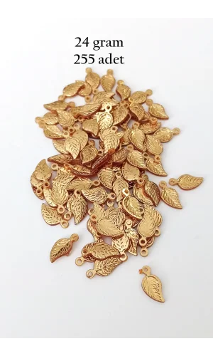 Oya Abiye Bileklik Kolye Pleksi Metalik Plastik Pul Altın Renk 24 gram 255 adet - BNC546