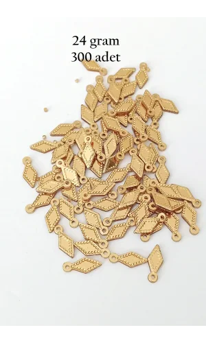 Oya Abiye Bileklik Kolye Pleksi Metalik Plastik Pul Altın Renk 24 gram 300 adet - BNC550