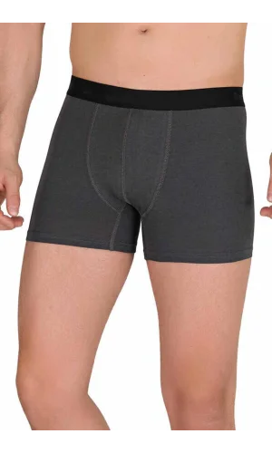 Pamuk Modal Likralı Esnek Erkek Boxer Füme 4476B
