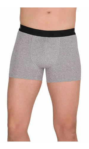 Pamuk Modal Likralı Esnek Erkek Boxer Gri 4476B