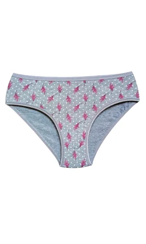 Pamuklu Geniş Kenarlı Likralı Desenli Bato Kadın Külot Desen 2