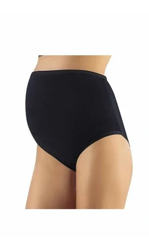 Pamuklu Hamile Likralı Bato Külot Siyah - 3324A