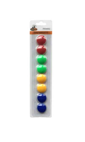 Panda Renkli Mıknatıs Küçük 8li Pan 668