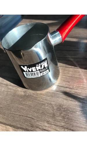 Paslanmaz Çelik Cezve 300 Ml Kahve Pişirim Cezvesi Bakalit Saplı Royaleks-VVs100