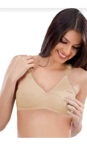 Penye Pamuklu Emzirme Sütyeni Ten