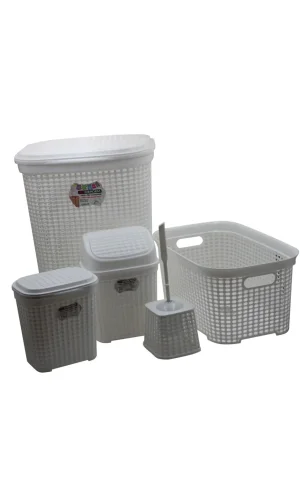 Petek 5 Li Banyo Çeyiz Seti Royaleks-MRD307-Dv