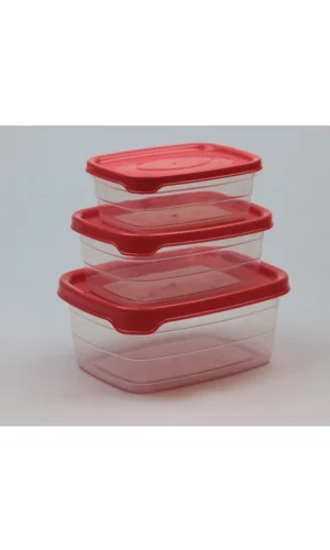 Plastik Saklama Kabı 3lü 400 Ml - 670 Ml - 1.2 Lt. Royaleks-BNM-0513