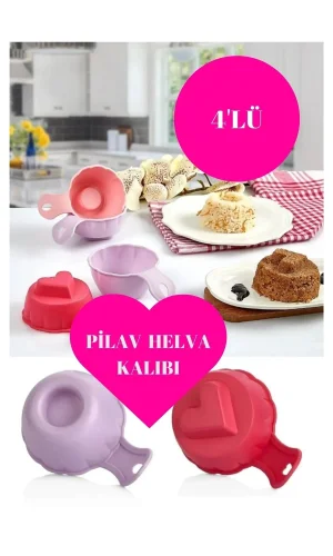 Pratik Pilav Ve Tatlı Kalıbı 4 Adet Pilav Ve Tatlı Şekillendirici