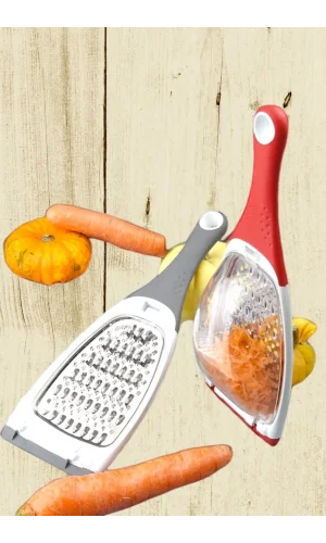 Pratik Uzun Saplı Çift Yönlü Hazneli Rende Sarımsak ,zencefil ,meyve Ve Sebze Öğütücü Rende Royaleks-RT311