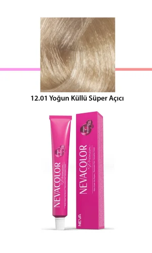 Premium 12.01 Yoğun Küllü Süper Açıcı - Kalıcı Krem Saç Boyası 50 g Tüp