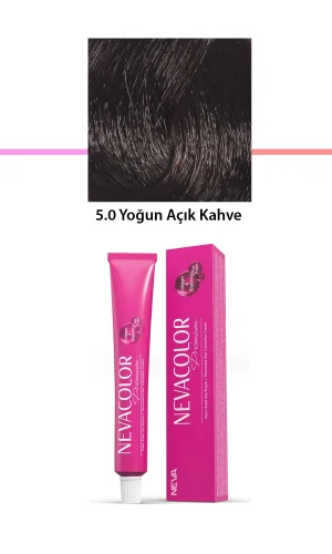 Premium 5.0 Yoğun Açık Kahve - Kalıcı Krem Saç Boyası 50 g Tüp