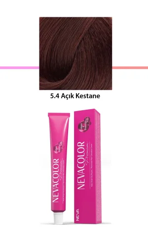 Premium 5.4 Açık Kestane - Kalıcı Krem Saç Boyası 50 g Tüp
