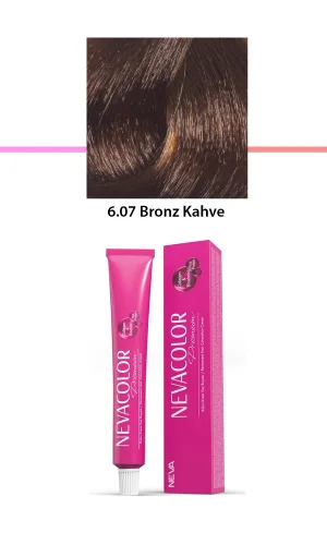 Premium 6.07 Bronz Kahve - Kalıcı Krem Saç Boyası 50 g Tüp