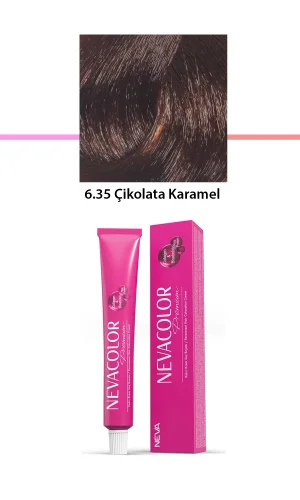 Premium 6.35 Çikolata Karamel - Kalıcı Krem Saç Boyası 50 g Tüp