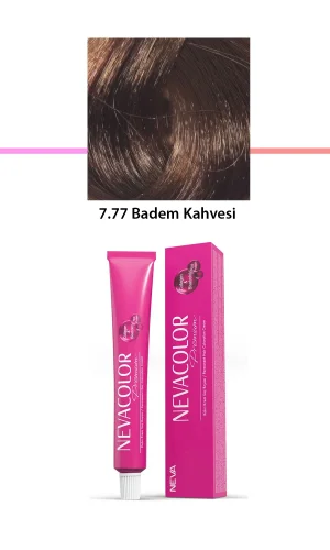 Premium 7.77 Badem Kahvesi - Kalıcı Krem Saç Boyası 50 g Tüp