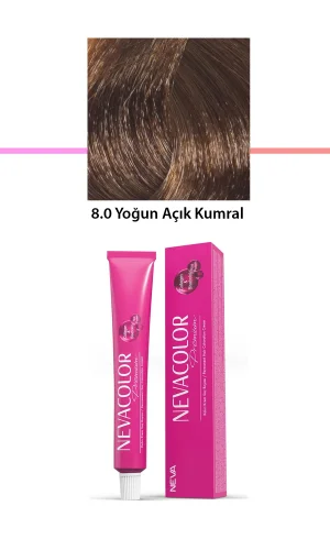 Premium 8.0 Yoğun Açık Kumral - Kalıcı Krem Saç Boyası 50 g Tüp