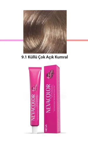 Premium 9.1 Küllü Çok Açık Kumral - Kalıcı Krem Saç Boyası 50 g Tüp