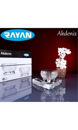 Rayan Akdeniz 6lı Ayaklı Kase