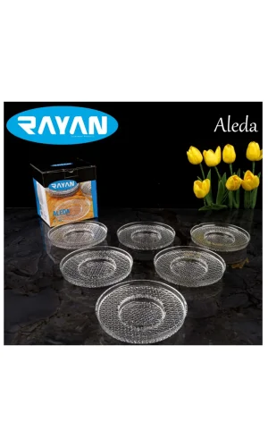 Rayan Aleda 6lı Çay Tabağı