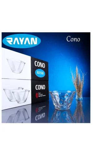 Rayan Cono 6lı Büyük Cam Kase