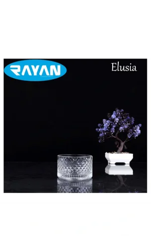 Rayan Elusia Lines Çizgili Tekli Cam Çerezlik
