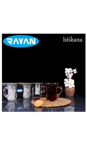 Rayan İstikana Mug 6lı Kulplu Çay Bardağı