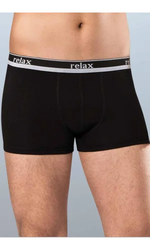 Relax Pamuklu Esnek Erkek Boxer Siyah - 1268A