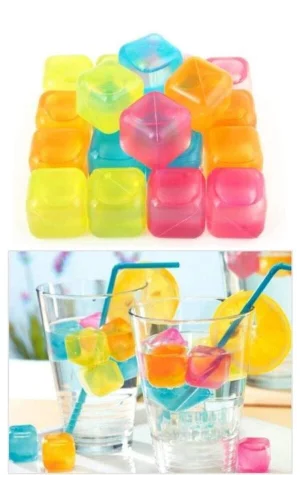 Renkli Buz Küpleri Tükenmez Serinletici Buz Küpleri 20 Adet