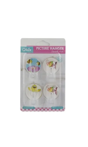 Resimli Yapışkanlı 4 Lü Askı Royaleks-L638