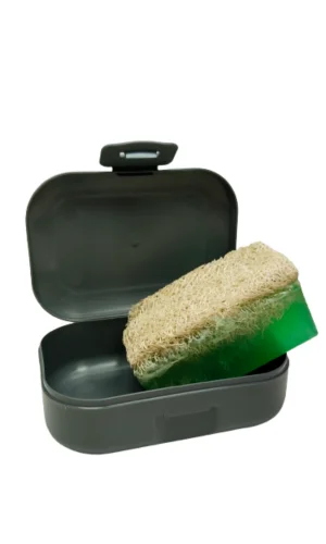 Sabun Saklama Çantalı Kabak Lifli Aloe Vera Sabunu